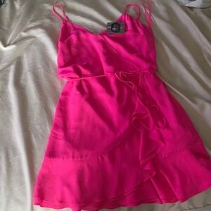 Naked Zebra Pink Mini Dress